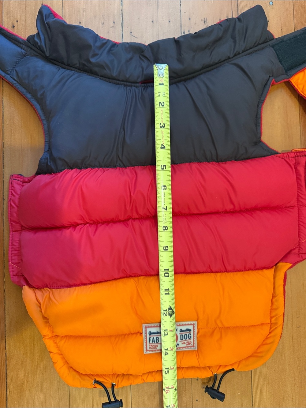 Fab dog Color Block Dog Puffer Vest - Picture 6 of 6